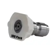 100 Pack Erie Tools Pressure Washer 1/4" Quick Connect 40 Degree 3.5 Nozzles
