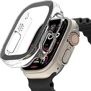 Belkin ScreenForce TemperedCurve 2-in-1 Screen Protector [41mm/45mm] for Apple Watch Ultra, Ultra 2 w/Protective Bumper - Tempered Glass Screen Protector, Apple