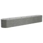 Garden Raised Bed 260x40x36 cm Oval Planter Box Raised Container Powder-Coated