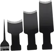 DECOMELODY 4Pcs Hair Coloring Brush Kit Professional Dyeing Tools with Flat Comb and Highlighting Board for Easy and Neat Application for Salon and DIY Use