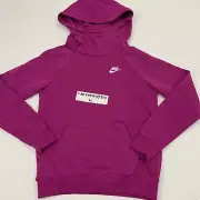 $60 Womens Size XS Nike Sportswear Essential Funnel Neck Hoodie BV4116-564 Pink