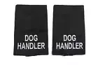 Epaulettes Badge Sliders Dog Handler on Black Cloth Sold as Pair