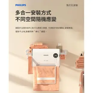 【PHILIPS 飛利浦】壁掛暖風機(遙控)電暖器 壁掛浴室IPX2 安全兒童鎖 電暖扇 電暖爐 電熱扇(AHR3124FX)