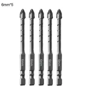 Five Piece Eccentric Drill Bit Set for Precision Drilling in Glass Tiles