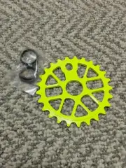 Hard Luck Sprocket 25T Alloy Day Glo Yellow Chainwheel