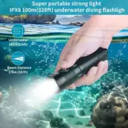JY 1200LM Dive Light Dive Torch 5 Mode Underwater Light IPX8 Water Proof