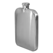 Square Hip Flask Man Travel Hide Alcohol Container Stainless Steel