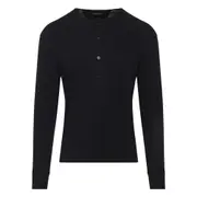 [Tom Ford] Tom Ford Button-placket Long-sleeve T-shirt 48 IT BLACK