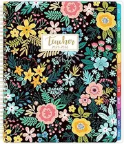 Journaltastic 2025 Teacher Planner, 8.5" x 11", Spiral Bound, Lesson Planner, Weekly & Monthly Planner with Colourful Monthly Tabs