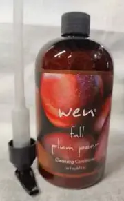 WEN BY CHAZ DEAN FALL PLUM PEAR CLEANSING CONDITIONER WITH PUMP. 16 OZ. SEALED