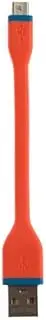 Soniq CUC-HCS10GE USB To Micro USB Charging Cable (Orange)