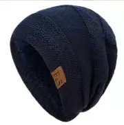 Unisex Men Women Winter Daily Soft Insulated Thermal Lined Beanie Hat Comfort