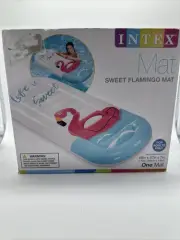 Intex Flamingo Oval Pool Float Mat Inflated 68" x 27" swimming lounge summer
