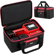 Air Compressor Bag Compatible with Milwaukee M18 Inflator 2848-20, Air Pump Carrying Case Box Fits for Milwaukee Tools Accessories,Tire Inflator Holder for Battery Pack 18V 3.0 to 9.0 Ah (Case Only)
