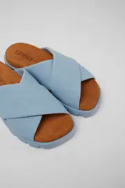 Brutus Sandal Light blue recycled cotton sandals for women