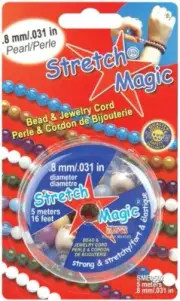 Pepperell SME-502 Stretch Magic Bead & Jewelry Cord .8mmX5m-Pearl (6Pk)