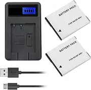 Generic 2 Battery + USB LCD Charger for Sony Cyber-shot Cameras