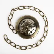 5 Inch Ceiling Plate and Chain for Glass Tin Star Light Fixtures