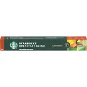 Starbucks by Nespresso Breakfast Blend Coffee Pods 10 pack