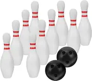 BRIGHTFUFU Entertaining Indoor Outdoor Bowling Game Set for Toddlers Boys and Girls Age 2-4 Plastic Toys