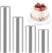 4 PCS Acetate Cake Collars,Acetate Sheets, 8*10*15*20 Cm*5 Meters Acetate for Cakes,Baking Acetate Sheets,Acetato Para Pasteles,Cake Decoration,For Chocolate, Cake Mousse, Baking