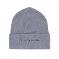 在飛比找PChome24h購物優惠-TOMMY 熱銷刺繡文字Logo純棉毛帽-灰色