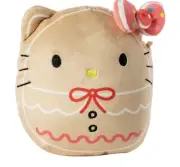 Squishmallows HELLO KITTY Holiday Gingerbread 6.5" Plush NEW Sanrio 2023