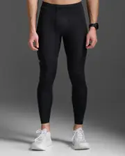 Aero Compression Tights, 2XU, S, Black/Silver Reflective, Male