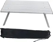 HONMEET 1pc Portable Folding Table Portable Tables Folding Foldable Desk Barbecue Desk Aluminum Alloy Silver