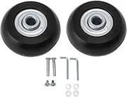 [PerGar] Luggage Suitcase Replacement Wheels, Rubber Swivel Caster Wheels Bearings Repair Kits, A Set of 2 (54x18mm/2.1x0.7in)