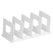 Desk File Sorter Vertical Desktop File Folder Organizer 4 Section White