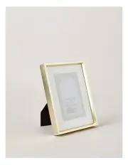 [Vue] Aluminium Photo Frame 15x20cm Matted to 10x15cm in Gold