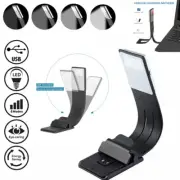 USB Rechargeable LED Book Light Flexible Clip On Book Night Reading Lamp Dimmabl