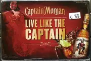 Captain Morgan Live like the Captain Metal Tin Signs Bar Shed & Man Cave Signs