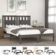 Bed Frame Slatted Mattress Base Platform Bedstead Bedroom Solid Wood Pine vidaXL