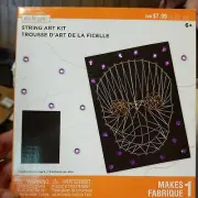 Halloween String Art Craft Kit Ages 8+ Skull String Art With Bling. Creatology