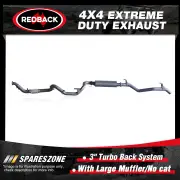 Redback 4x4 Exhaust Large Muffler No cat for Toyota Landcruiser 78 1VD-FTV 4.5L