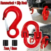 Hammerlock + Slip Hook for Safety Chain Caravan Trailer connecting Extend 7&8mm