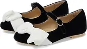 [Janie and Jack] Girl's Velvet Bow Flats (Toddler/Little Big Kid) Ballet
