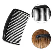 2 French Side Combs Large 2 Pack Curved Tortoise Shell Flexible Durable Cellulose Hair Combs, Strong Hold Hair Clips for Women, No Slip Styling Girls