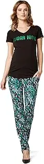 [SUPERMOM] Women's Pants Utb Tropical Maternity Trousers, Multicolour (Multicolour AOP P184), 8 (Size: X-Small)