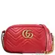 GUCCI 447632 GG Marmont 24cm經典絎縫斜背相機包.紅現金價$44,800