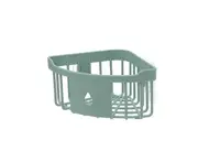 puluofuh Wall Mount Triangle Corner Storage Rack Basket Kitchen Bathroom Organizer Shelf-Green