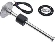Water Level Sensor 100mm 150mm 225mm 275mm 0-190ohm Water Level Gauge with Sensors Fuel Sender Unit for Car Boat 12V/24V Car Fuel Meter(150mm and BN Gauge)