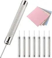8 Pack SIM Card Tray Eject Pin Tools Removal Tool Ejector Pin Needle with 4 Cleaning Cloth Compatible with iPhone Models, iPads, iPods, Samsung Galaxy Note/S/Edge/J Series, HTC Phone Models