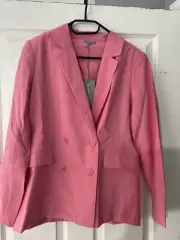 oliver bonas Destiny Pink Jacket Size 10