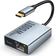 ELECTOP 1000Mbps Ethernet Adapter for Chromecast with Google TV, USB Type C to RJ45 Gigabit Ethernet Network Adapter Compatible with Google TV Chromecast HD/4K and More Streaming TV Sticks