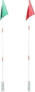 Bicycle Flag with Pole 2pcs Bike Safety Flag Fiberglass Safety Flag Pole Bike Trailer Flag for Kid Bike Wheelchair Scooter