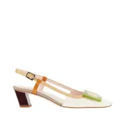 [ROGER VIVIER] ROGER VIVIER 'Belle Vivier' multicoloured slingback pumps Woman 37 37 Multicolor