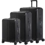 Samsonite Lite-Box ALU Hardside Suitcase Set of 3 Black 22705, 22706, 22707 with